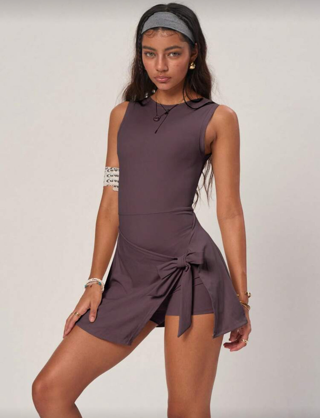 Robe sans couture avec short intégré