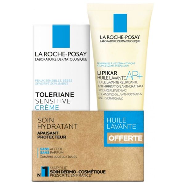Tolériane Sensitive Crème 40 ml + Lipikar Huile Lavante AP+ 100 ml